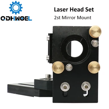 QDHWOEL CO2-Laser Hoved Sæt Lens Dia.18 FL38.1 Dia.20FL50.8/63.5/101.6 mm Integreret Mount Dia25 Spejl for Laser Cutting Machine