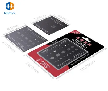 Qianli Mega-IDÉ BGA Reballing Stencil-Black Stencil Til IPhone 6/6S/6P/7/7P/8/8P/XS/XR/MAX/11/PRO/MAX CPU Telefon Reparation Værktøjer