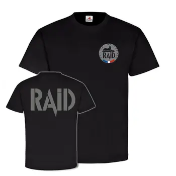 RAID Politikker Nationale Frankrig Frankrig Einheit Recherche Bistand mænd tøj Kort Casual herre t-shirts