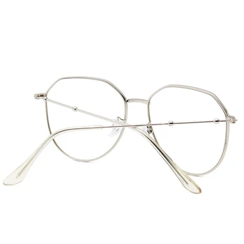 RBROVO 2021 Runde Kvinder Briller Blå Lys Briller Overdimensionerede Briller Klar Linse Briller Luksus Optiske Syn Okulary