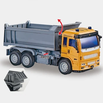 RC Lastbiler Mini-Fjernbetjening Bulldozer 1:30 4-KANALS Plast Engineering Car Dump Kran og Gravemaskine Elektrisk Køretøj Legetøj