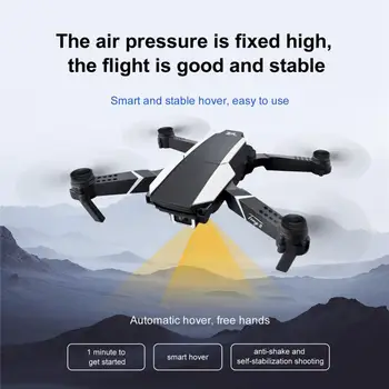 RC Mini Drone 4K 1080P Dual Camera WIFI FPV luftfotografering Helikopter Sammenklappelig Quadcopter Dron Legetøj Drone 4k Profesional