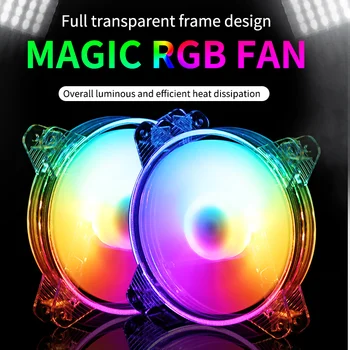RGB Tilfælde Fan120mm PC Fan Mute Farverige Køligere LED Køling 4p Master Fan stille og Roligt Nemt at Installere Computer 5V DC Radiatore 1300RP