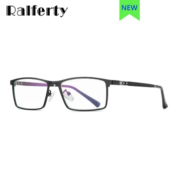 Ralferty 2021 Rektangel Briller Ramme Mænd Metal Klassiske Brillestel Mandlige Anti Blåt Lys, Computer-Briller 0 Dioptri Oculos
