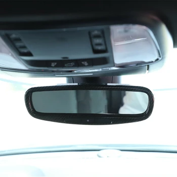 Rearview Spejl Ramme Dække Trim ABS kulfiber for Dodge Durango 2011-2020 Indvendigt Tilbehør