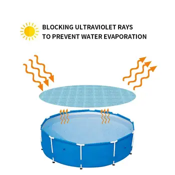 Rektangulære Pool Cover Sol Presenning Swimmingpool Beskyttelse Cover Varmeisolering Film Til Indendørs Udendørs Pool Tilbehør