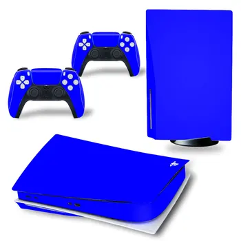 Ren Farve PS5 Standard-Disc Edition Hud Decal Sticker Cover til PlayStation 5-Konsol, Controller PS5 Beskyttelse etui