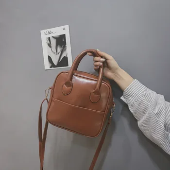 Retro kvinders håndtasker skulder tasker dametasker diagonal tasker damer dokumentmapper koreanske ins fashion tasker tasker til kvinder 2018