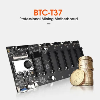 Riserless minedrift bundkort 8 GPU Bitcoin Crypto Etherum Minedrift Støtte DDR3 1066/1333/1600MHz MSATA SSD