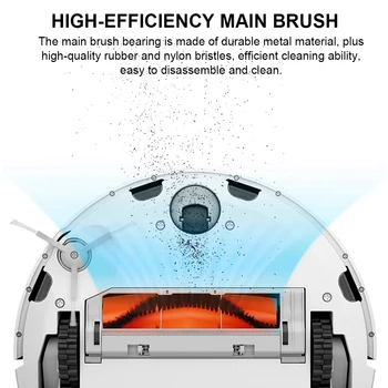 Roller sidebørste HEPA-Filter Moppe Klud Kofanger Stribe Reservedele Erstatning for Xiaomi Mi Robot Støvsuger-Mop S50 S55 E20 E35 Cleanner