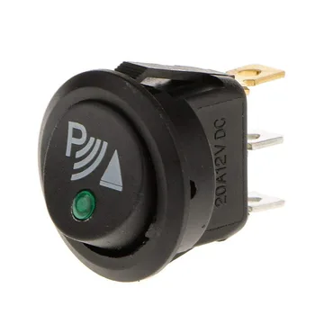 Runde 3 Pin Rocker / Parkering Off Switch Foran Bageste Gå Sensor