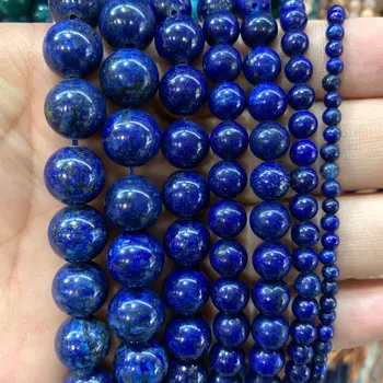 Runde natursten Turkiser Lapis Lazuli Tiger Eye Granat Turmalin Spacer Perler Til Smykker at Gøre DIY Armbånd 4 6 8 10 MM