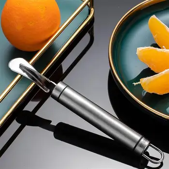 Rustfrit Stål Orange Skrællekniv Citron Citrus Skrællekniv Zester Rivejern Praktiske Frugt Grapefrugter Oplukker Cutter Køkken Gadgets