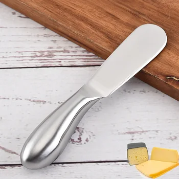Rustfrit stål smør kniv smør kniv ost ost kniv husstand køkken bagning værktøj