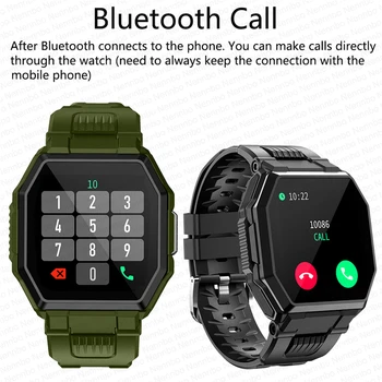 S9 Bluetooth Opkald, Smart Ur til Mænd med Fuld Touch IP67 Vandtæt Sport Fitness Tracker Blodtryk puls Smartwatch