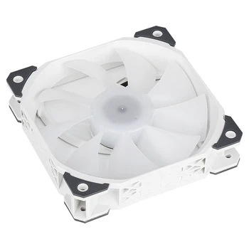 SAMA 4PIN PWM 120mm Hvid Fan PC Køling 12cm Køligere 63CFM / EN-RGB LED 1.67mmH2O Hydrauliske 600-1500RPM Fans SYNC 3fan/Set SF130