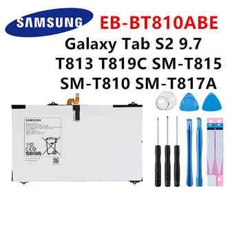 SAMSUNG oprindelige EB-BT810ABE 5870mA Tablet Batteri Til Samsung Galaxy S2 9.7 T815C SM-T815 SM-T810 T817A T813 T819C T815Y +Værktøjer