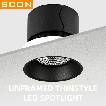 SCON Rammeløse LED Væg Vasker Spotlight Moderne Hjem-style Nem Vedligeholdelse Dæmpbar Led Spotlight til stuen Belysning
