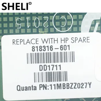 SHELI Til HP-20-E-Serie Laptop Bundkort 818316-601 DAN69AMB6D0 SR2A9 N3050 Processor Fuld Testet Fri Fragt