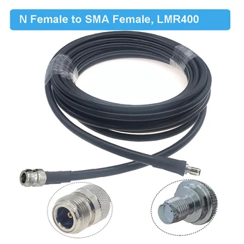 SMA han til N Kvindelige LMR400 Kabel-Radio WIFI Udvidelse Pigtail Jumper for 4G LTE Cellulære Mobiltelefon Signal Forstærker Booster