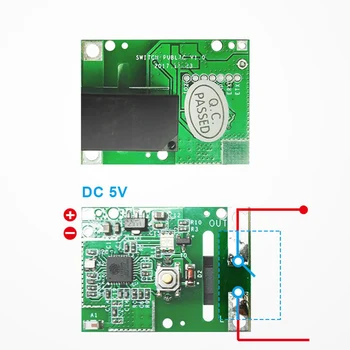 SONOFF RE5V1C 5V DC Wifi Inching Selflock Skifte Fjernbetjeningen Tør Kontakt Relæ Modul