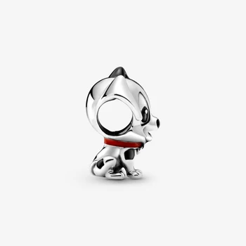 SOULLOVE Disney 101 Dalmatians Patch Charme passer til Pandora Charms Armbånd-925 Sterling Sølv Cubic Zirconia Perle
