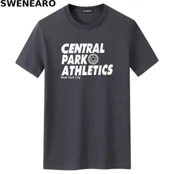 SWENEARO Sommeren nye Central Park print T-shirt til mænd casual O-hals, korte ærmer mærke T-shirt, mænds åndbar T-shirt til mænd
