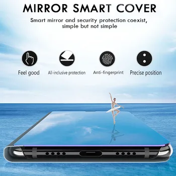Samsun a32 sag smart spejl flip phone covers Til samsung galaxy a32 magnetiske stå tilfældet For samsung 32 32a 4g 5g galaxya32