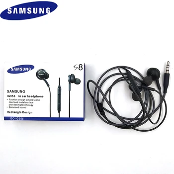 Samsung 3,5 mm Hovedtelefoner IG955 In-ear Kablede Mic Volume Kontrol Headset til AKG Galaxy S10 S9 S8 S7 S6 Plus C5-C7 C9 pro A51 A71