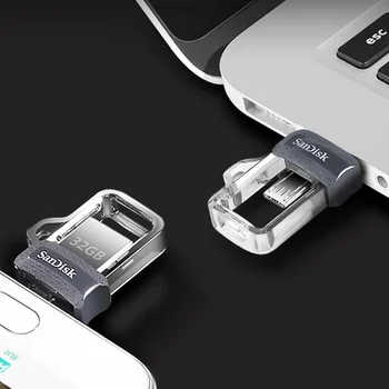 Sandisk Originale USB-Flash-Drev 128 GB Pendrive animado Ekstrem høj hastighed 150 M/S, Dual OTG Pen-Drev cle USB 3.0 Ægte på tasten