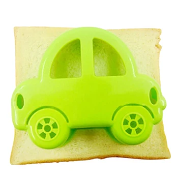 Sandwich Brød Formen Cupcake Kage Udsmykning Værktøjer Sandwich Cutter Grøn Bil Formet Kage Brød Mould Kage Værktøj 2021