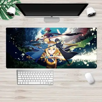 Sao Kirito Bærbar Mus, Musemåtte Animation Gaming Mousemat Store Gamer Bløde Tastatur PC Skrivebord Mat Takuo Computer, Tablet Musemåtter