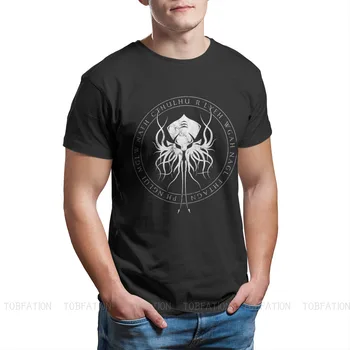 Segl Print Bomuld Mode T-Shirts Lovecrafts Cthulhu Mythos Horror Store Gamle Mænd Harajuku Streetwear