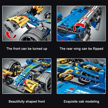 Serie Formel Biler F1 byggesten, Sports Racing Bil Super Model Kit Mursten Legetøj til Børn Drenge Gaver Collectible Model Bil