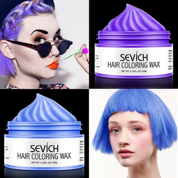 Sevich 120g Mode Farve Disponibel hårfarve Voks Farve DIY Hurtigt Molding Mud Indsætte Salon Hair Styling Creme Farve TSLM2