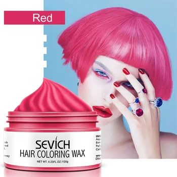 Sevich 120g Mode Farve Disponibel hårfarve Voks Farve DIY Hurtigt Molding Mud Indsætte Salon Hair Styling Creme Farve TSLM2