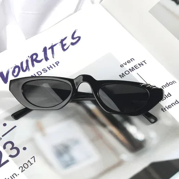 Sexet Rektangel Solbriller kvinder Mode Trend Hip Hop Retro Diamant Briller Luksus Brand Designer Cat Eye Kvinders Solbriller