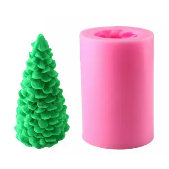 Silicone Mold juletræ, levende Lys Skimmel For DIY-Lys Sæbe Gøre Mould Julegave at Lave Kage Udsmykning Bagning Værktøj