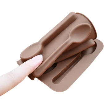 Silikone 6 Huller Skeen Form Fondant Mould Kage Udsmykning Værktøjer 1PC Chokolade Skimmel Kage Bagning Køkken DIY Jelly Candy Sæbe