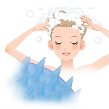 Silikone Hoved Krop Hovedbunds Massage Børste Silikone Shampoo Børste Hår Vask Kam Brusebad Børste Bath SPA Massage Børste Børste Hår
