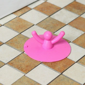 Silikone Køkken Badeværelse gulvafløb Dækning for håndvask Håndvask Kloak Tilfældig Farve