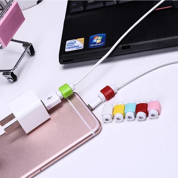 Silikone USB-Kabel Winder Protector Hovedtelefon Ledning Ledningen Beskyttelse, Cover, Oplader Linje Beskyttende Hylster Til Iphone og Android