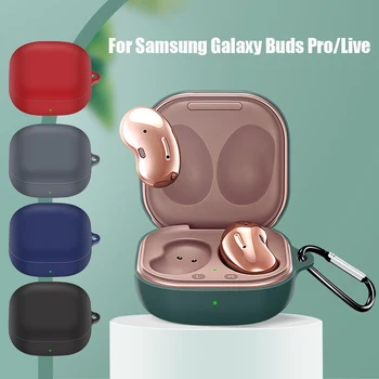 Silikone taske til Samsung Galaxy Knopper Pro Hovedtelefoner Beskyttende Dække Shell Etui til Samsung Galaxy Knopper Live Sag Tilbehør