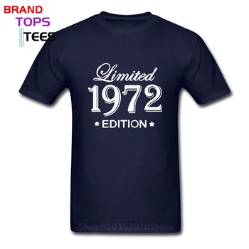 Sjov Sommer Style Limited Edition 1972 T-Shirts til Mænd Sjove Fødselsdag Korte Ærmer O Hals Bomuld Mand, der er Lavet I 1972 T-shirt, Toppe