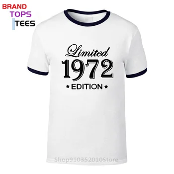 Sjov Sommer Style Limited Edition 1972 T-Shirts til Mænd Sjove Fødselsdag Korte Ærmer O Hals Bomuld Mand, der er Lavet I 1972 T-shirt, Toppe