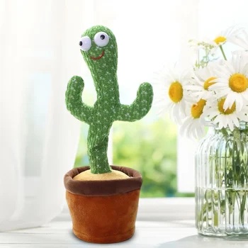 Sjove Danse Kaktus Elektriske Fyldte Plante Plys Legetøj Ryste Synge Kaktus Dancing Toy Tidlig Uddannelse Legetøj Til Børn Gave