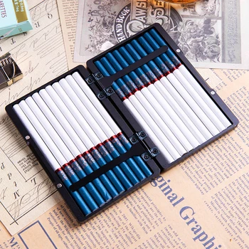 Slank Cigaret 20 Pinde Metal Holder Lomme Ryger Box Multifunktion Opbevaring Kredit Bank Kort Ultra-tynd Fugt-bevis