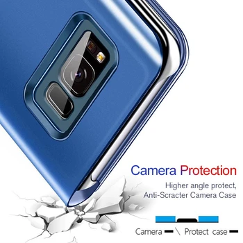 Smart View Flip Phone Case For Samsung A52 4G A50 A50s A51 Cover For Galaxy A52 5G EN 50 s 50 51 52 0 Spejl Læder Shell