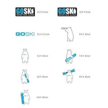 Snowboard mærkat Udendørs Sport klistermærker Pegatinas 9 Stk/Sæt for Lugguage Flaske Opbevaring af Bærbare Vandtæt Decals Aftageligt