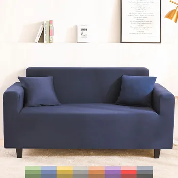 Sofa Dække Strække Solid Farve Universal Én Kulør Møbler Sofa Dækker Med Armlæn Moderne Universal